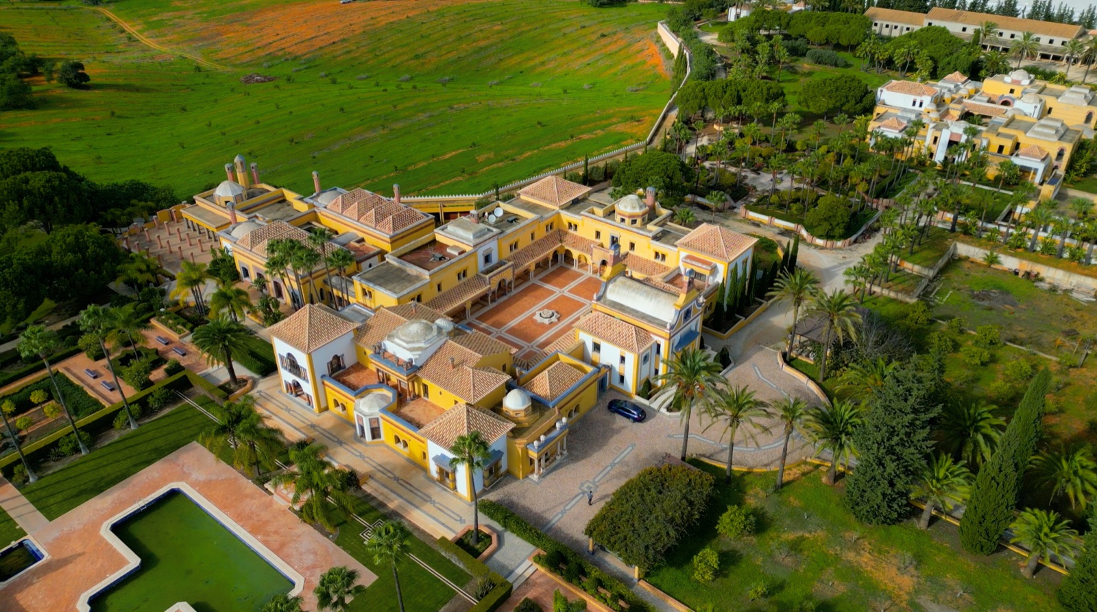 Vista aérea da Quinta Blanca